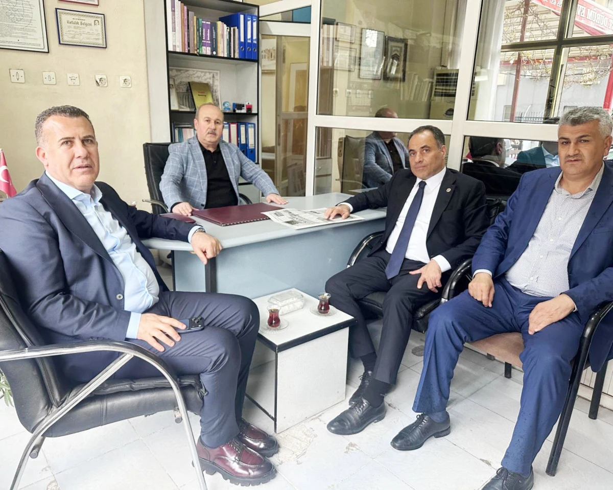 AK Parti Mardin Milletvekili Adak ve Başkan Hamidi&rsquo;den Gazetemize Ziyaret