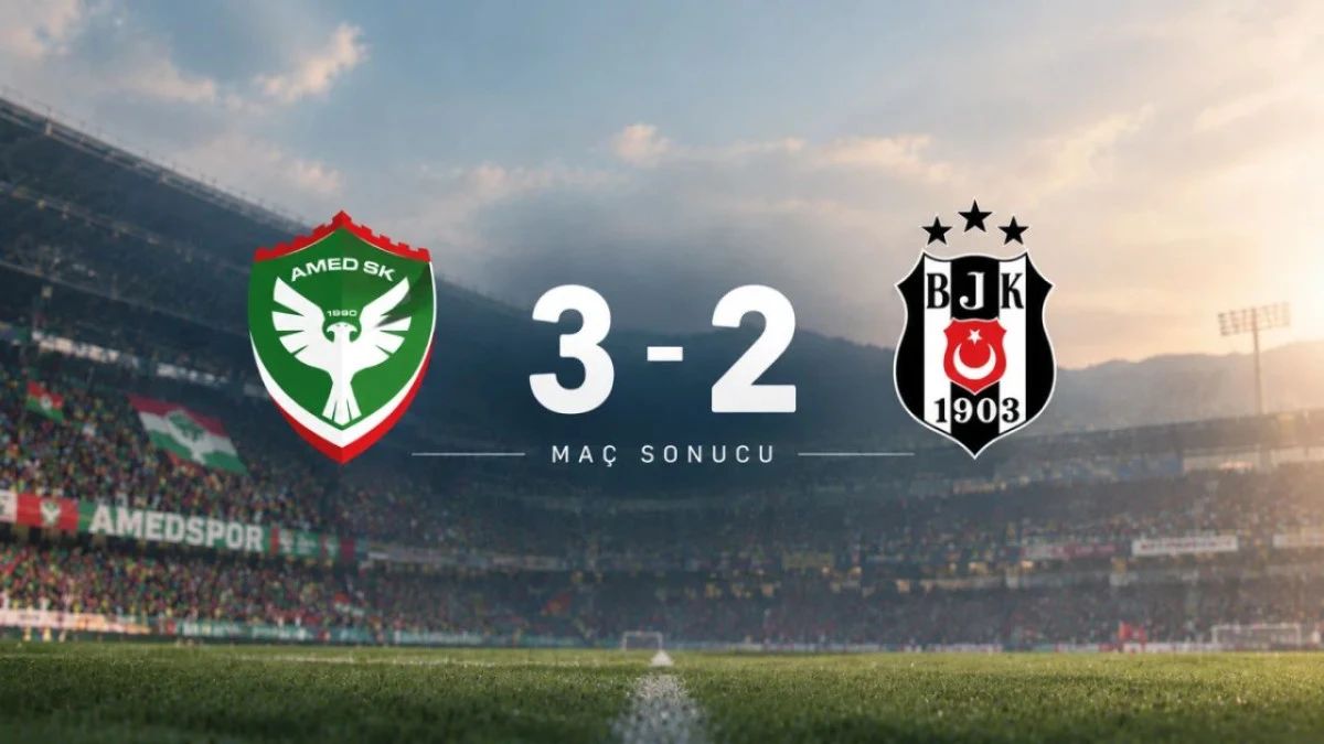 Amedspor&rsquo;dan Beşiktaş karşısında tarihi galibiyet: 3-2