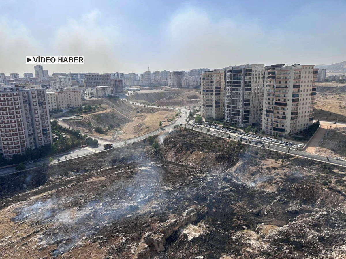 Artuklu Millet Bah&ccedil;esi Alanında &Ccedil;ıkan Yangın Kısa S&uuml;rede T&uuml;m B&ouml;lgeyi Sardı