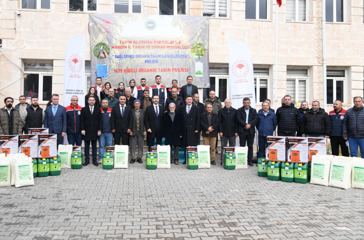 Bağlarımız Organik Tarımla G&uuml;&ccedil;leniyor Projesi Mazıdağı&rsquo;nda Hayata Ge&ccedil;irildi