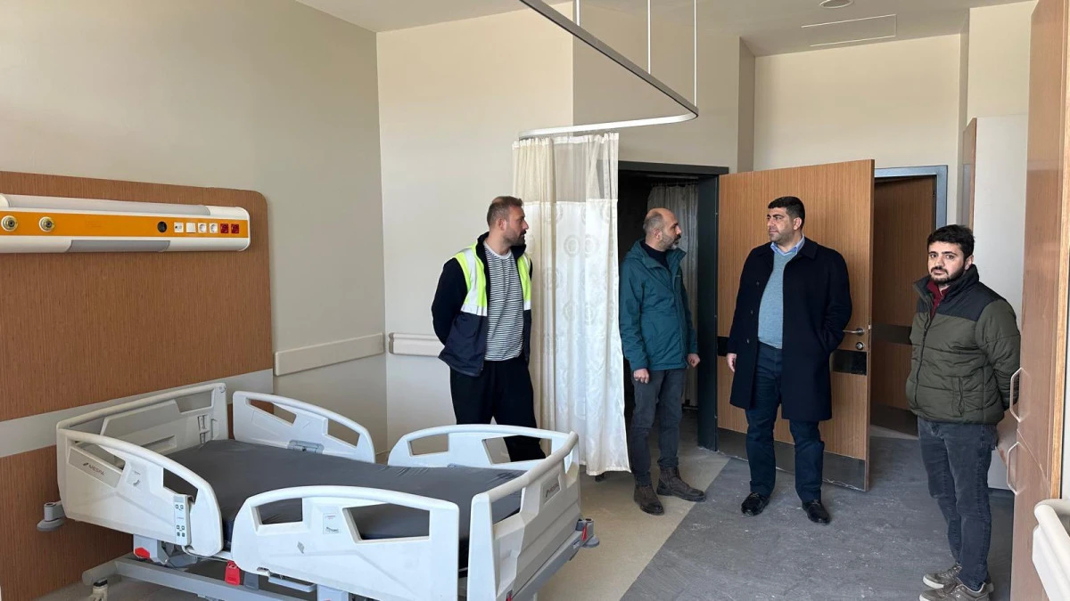 Başkan Uncu&rsquo;dan Şehir Hastanesi İnşaatında İnceleme