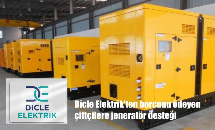 Dicle Elektrik’ten borcunu ödeyen çiftçilere jeneratör desteği