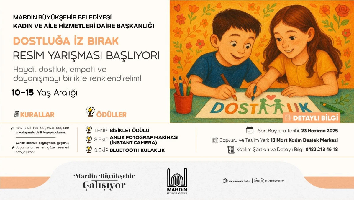 “Dostluğa İz Bırak” Resim Yarışması Başlıyor