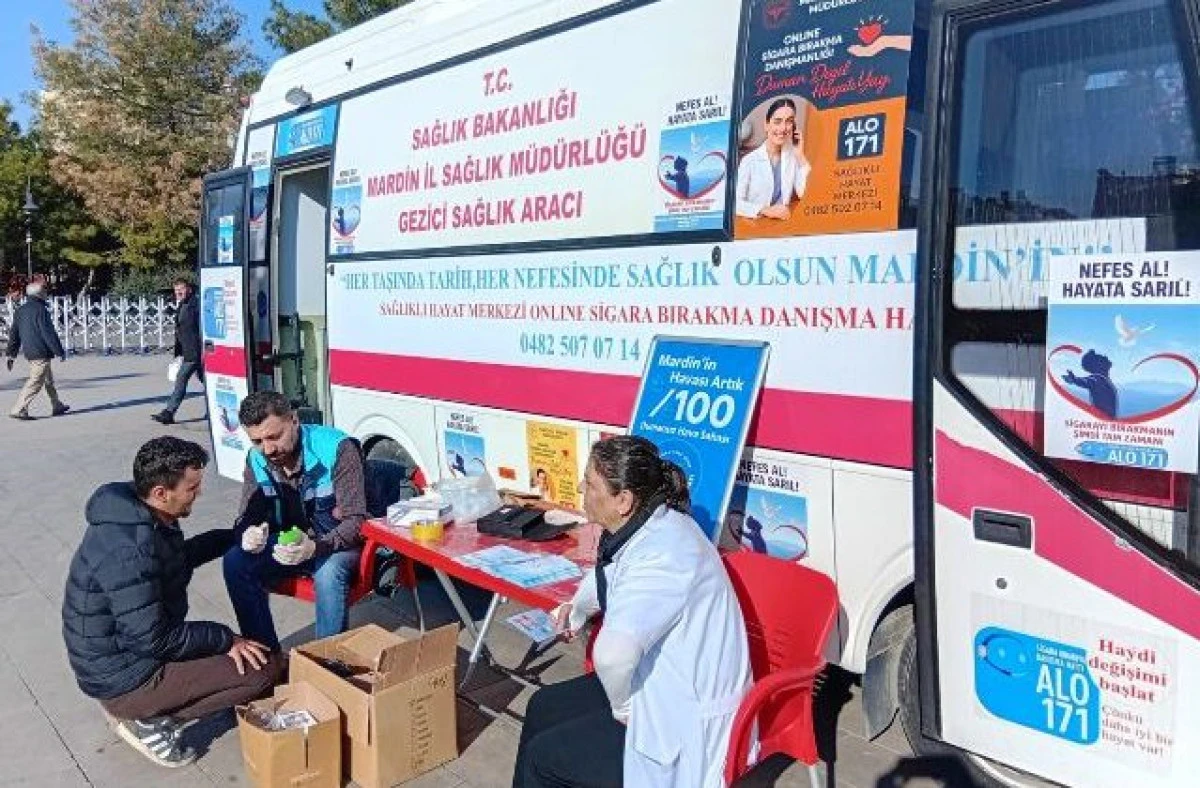 Gezici Mobil Sigara Bırakma Polikliniği Mardin'de