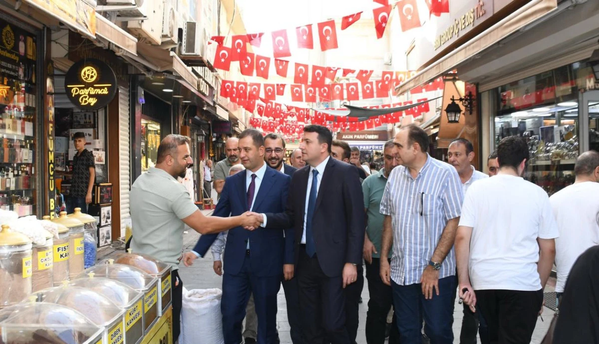 Kaymakam Temurci, Tarihi Nusaybin &Ccedil;arşı Esnafını Ziyaret Etti