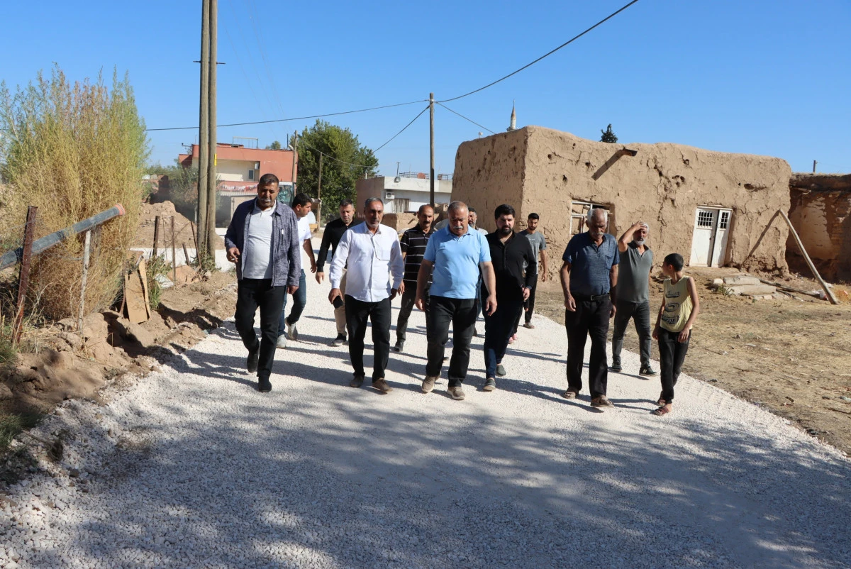 Kızıltepe Belediyesi yol yapım  çalışmalarını denetledi