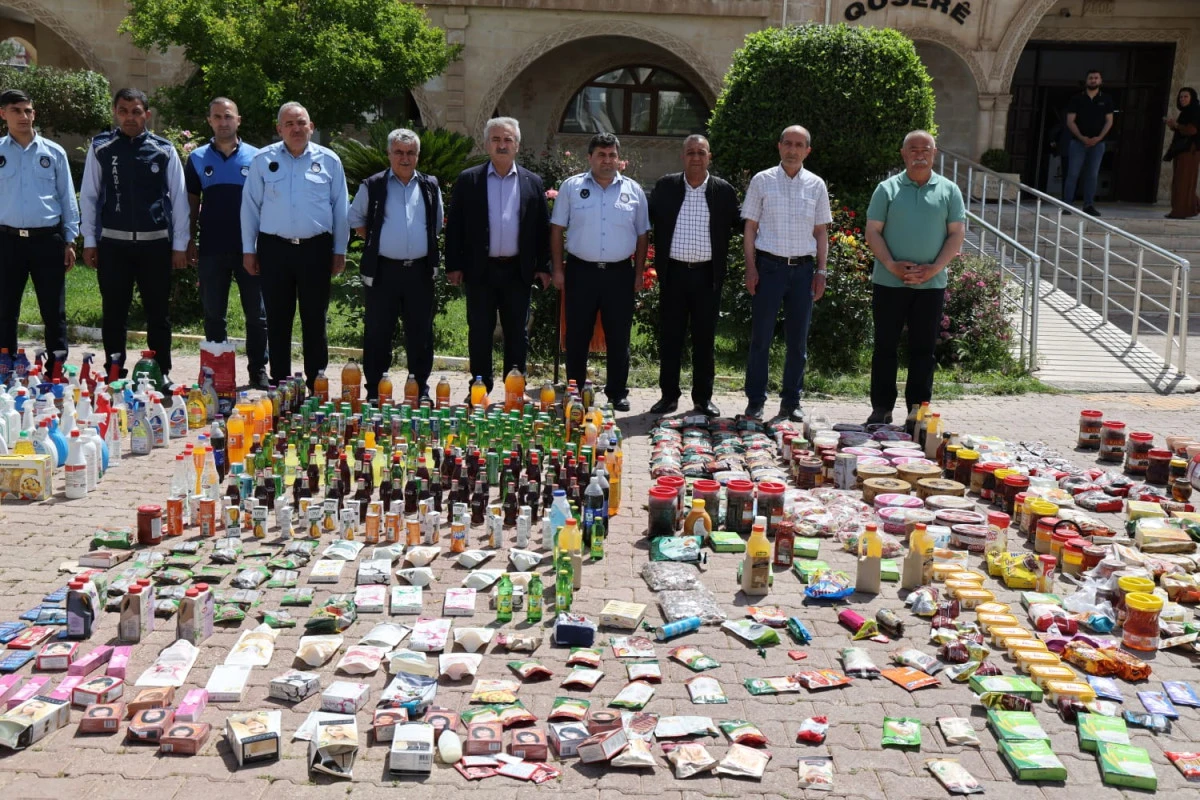 Kızıltepe Belediyesi Zabıta M&uuml;d&uuml;rl&uuml;ğ&uuml;&rsquo;nden Denetim: 1800&rsquo;e Yakın Tarihi Ge&ccedil;miş &Uuml;r&uuml;n Ele Ge&ccedil;irildi