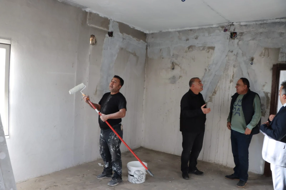 Kızıltepe Belediyesinden yangın mağduru aileye destek