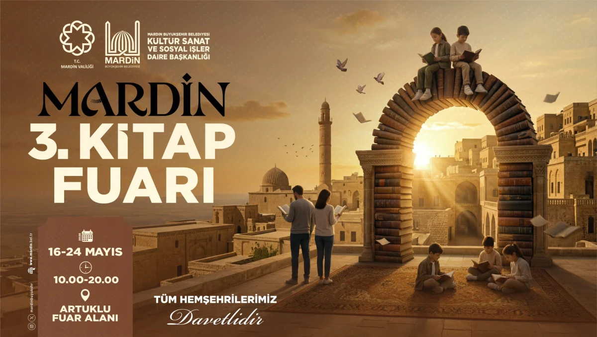 Mardin 3. Kitap Fuarı Kapılarını A&ccedil;ıyor