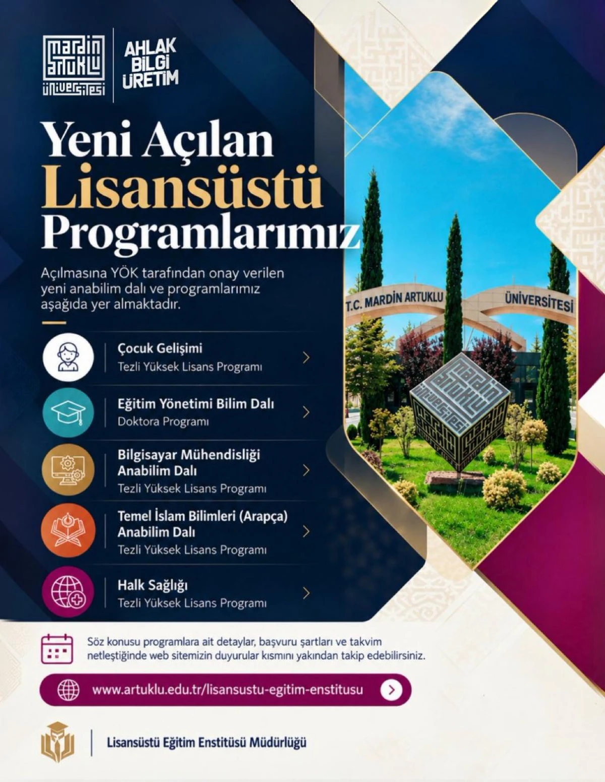 Mardin Artuklu &Uuml;niversitesi&rsquo;nde 5 Yeni Lisans&uuml;st&uuml; Program İ&ccedil;in Y&Ouml;K Onayı!