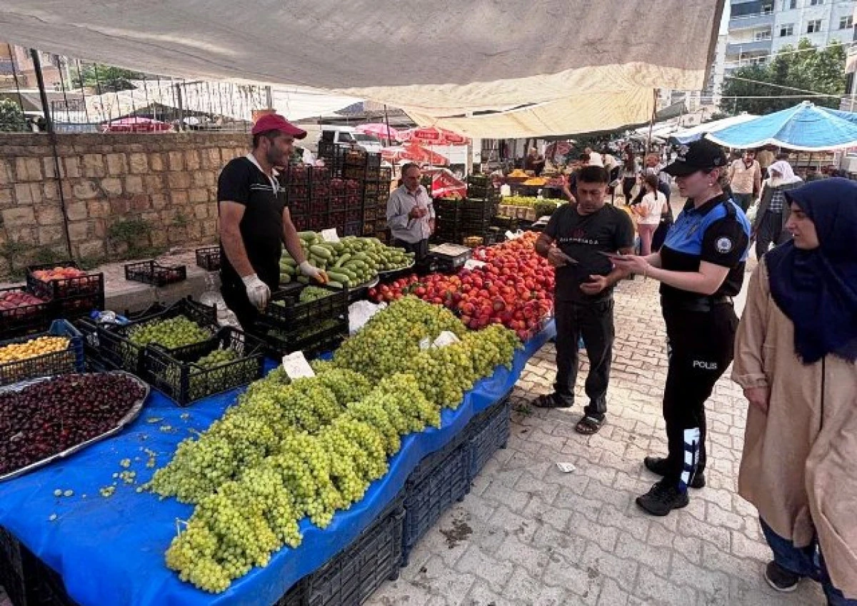 Mardin Emniyeti&rsquo;nden Semt Pazarında Dolandırıcılık ve KADES Bilgilendirmesi