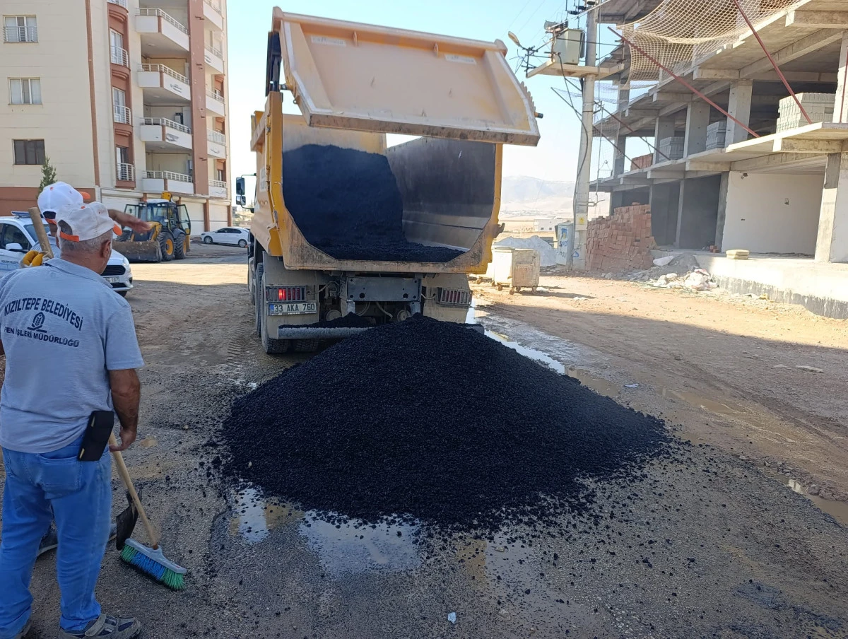 Mardin Kızıltepe ilçesi'nde Asfalt Çalışmaları Devam Ediyor