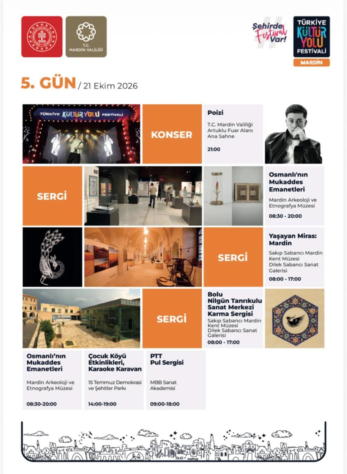 Mardin K&uuml;lt&uuml;r Yolu Festivali&rsquo;nde 5. G&uuml;n Heyecanı