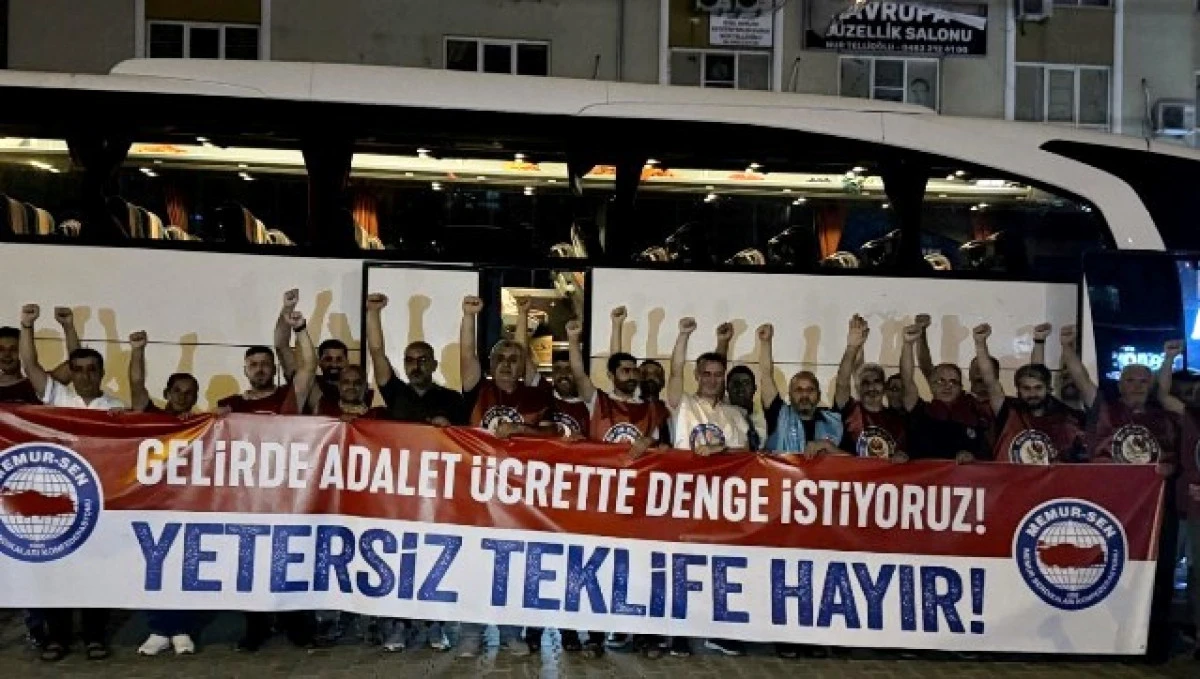 Mardin Memur-Sen üyeleri Ankara’daki eylem için yola çıktı