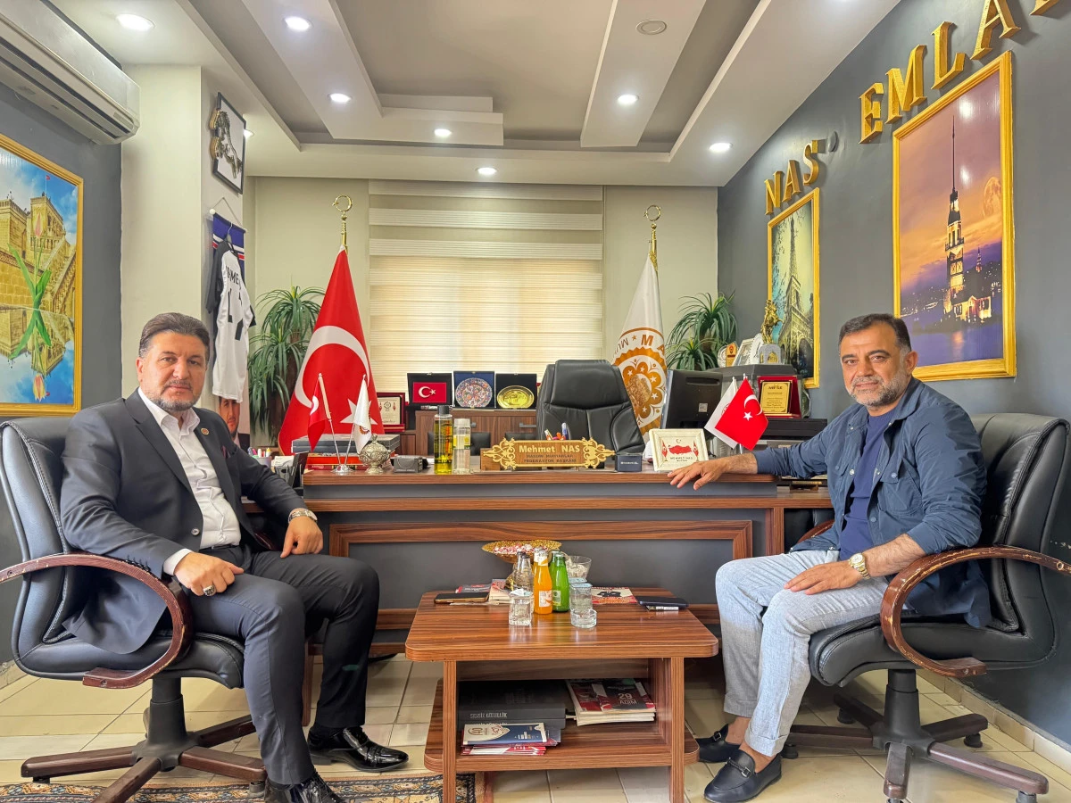 Mardin TSO Başkan adayı Duyan, Muhtarlar Federasyonunu Başkanı Nas ile bir araya geldi