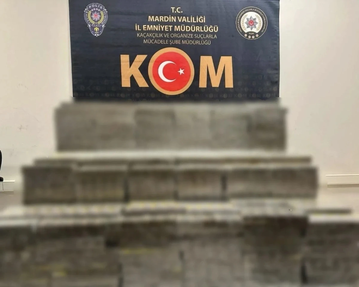 Mardin&rsquo;de 14 bin paket ka&ccedil;ak sigara ele ge&ccedil;irildi