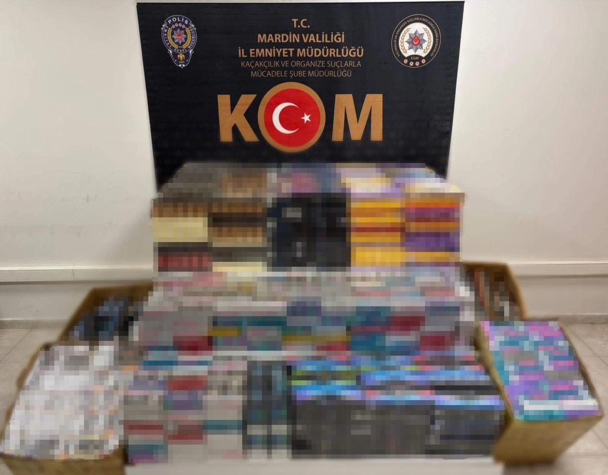 Mardin'de 19 bin paket ka&ccedil;ak sigara ele ge&ccedil;irildi