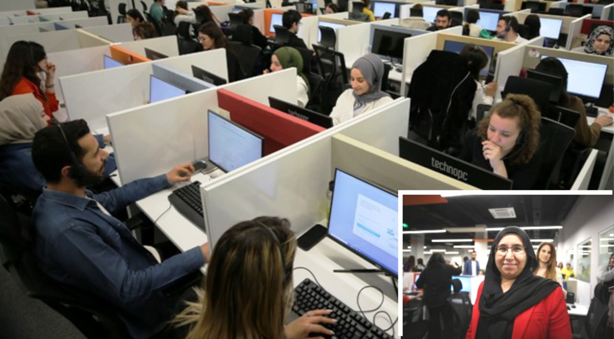Mardin'de açtığı çağrı merkezinde  100 gence istihdam Sağlıyor
