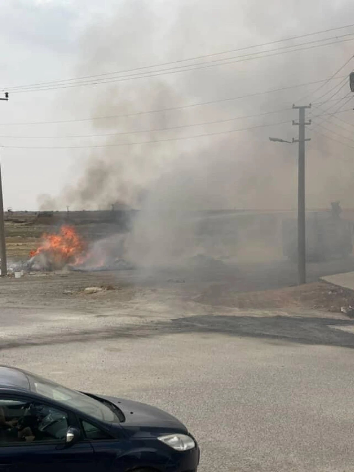Mardin'de çalılık alanda çıkan yangın söndürüldü