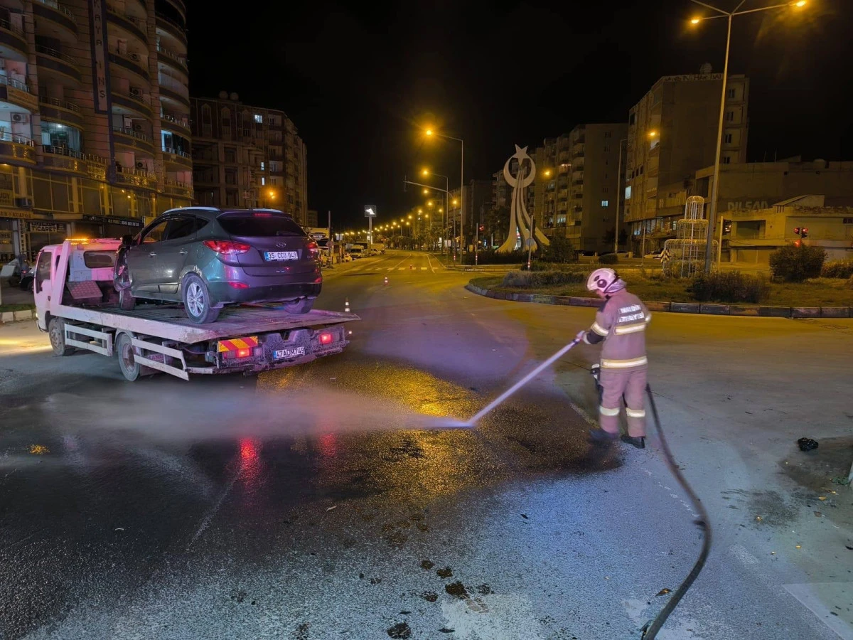 Mardin'de cip ile hafif ticari ara&ccedil; &ccedil;arpıştı