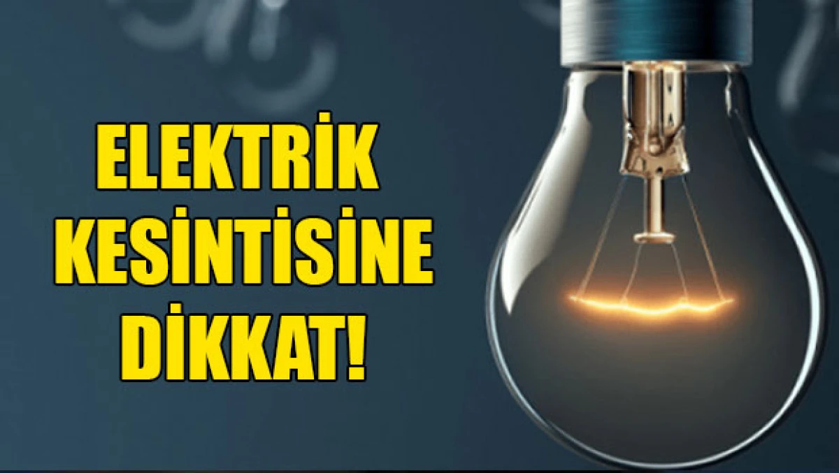 Mardin'de Elektirikler Kesilecek