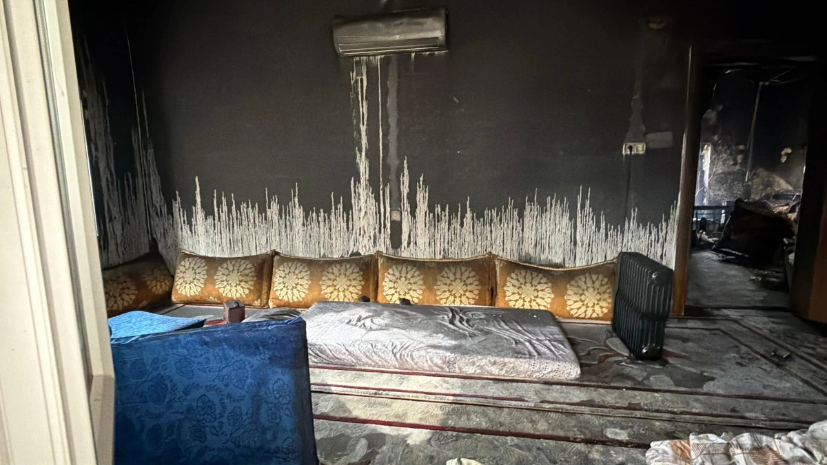 Mardin'de ev yangını