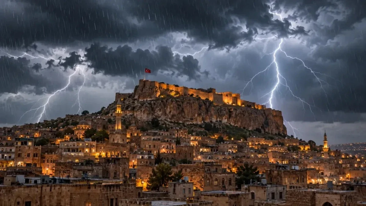 Mardin&rsquo;de g&ouml;k g&uuml;r&uuml;lt&uuml;l&uuml; sağanak yağış bekleniyor!
