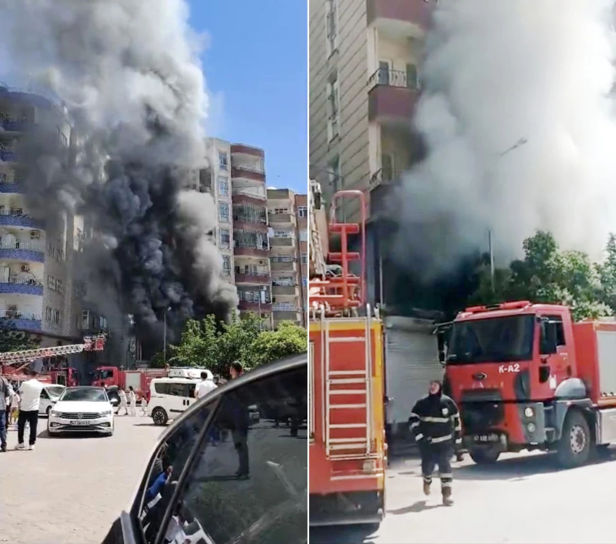 Mardin'de iş yerinde &ccedil;ıkan yangın s&ouml;nd&uuml;r&uuml;ld&uuml;