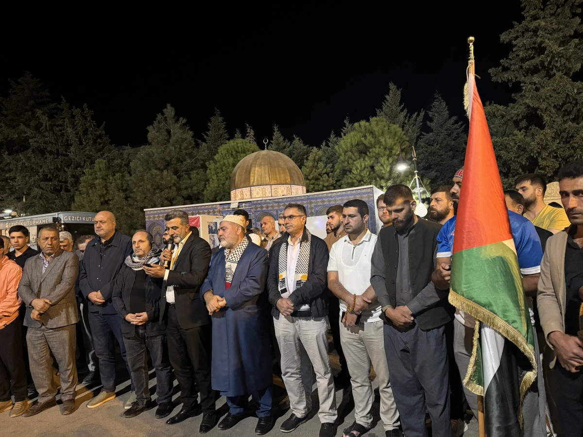 Mardin'de İsrail'in saldırılarına tepki