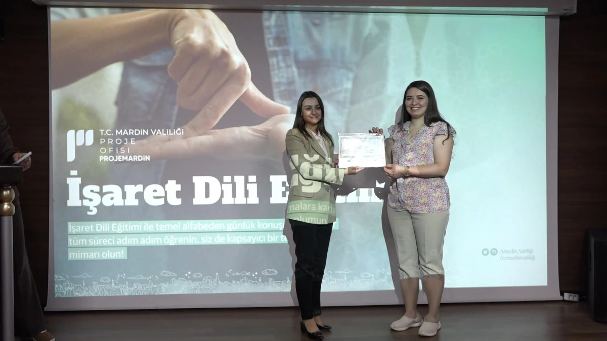 Mardin’de Kamu Personeline İşaret Dili Eğitimi Başarıyla Tamamlandı
