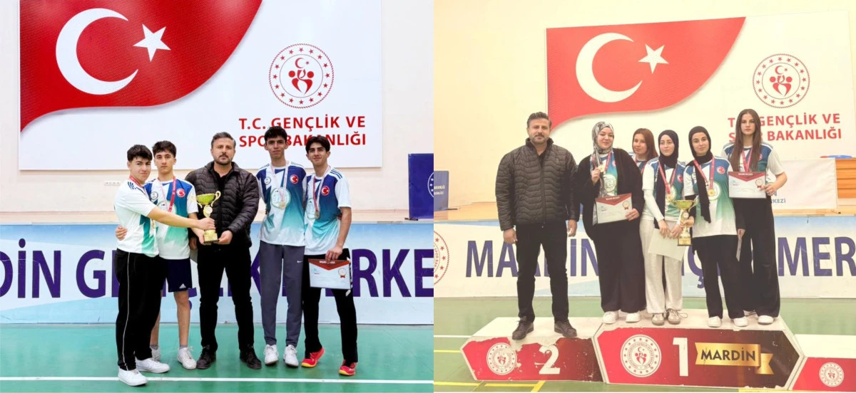 Mardin'de Okul Sporları Badminton İl Birinciliği Tamamland
