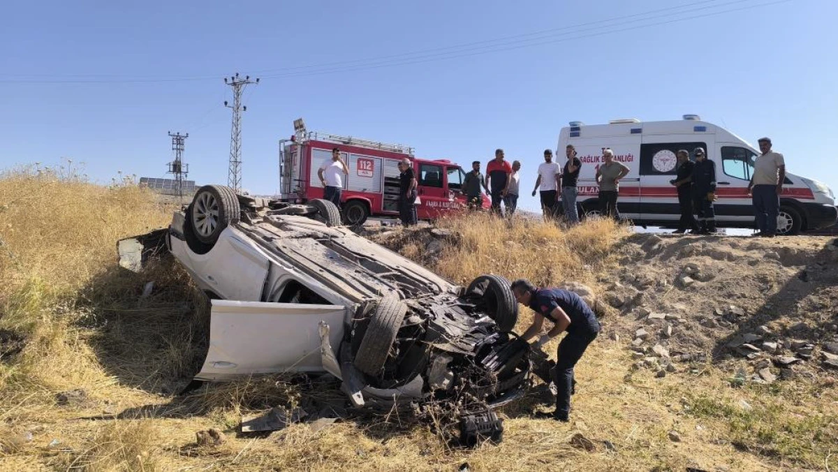 Mardin'de şarampole devrilen otomobilin sürücüsü yaralandı