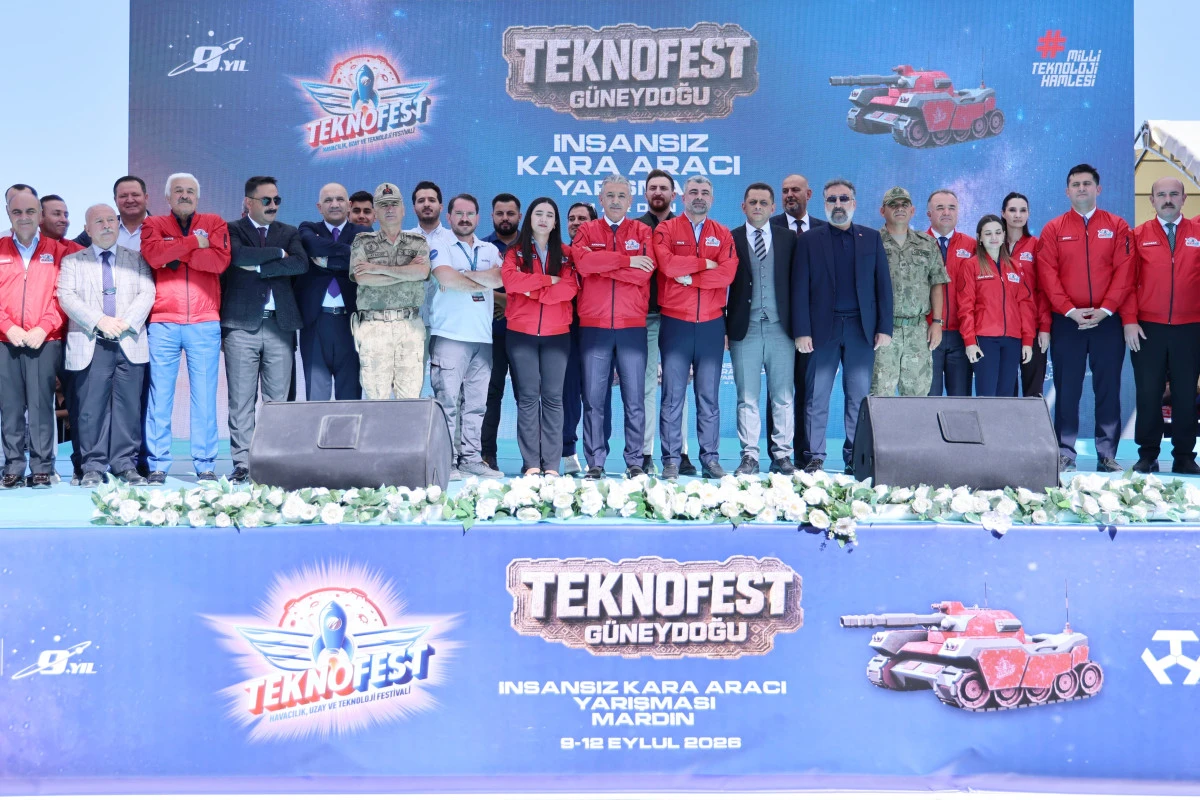MARDİN&rsquo;DE TEKNOFEST HEYECANI, İNSANSIZ KARA ARACI YARIŞMASI BAŞLADI