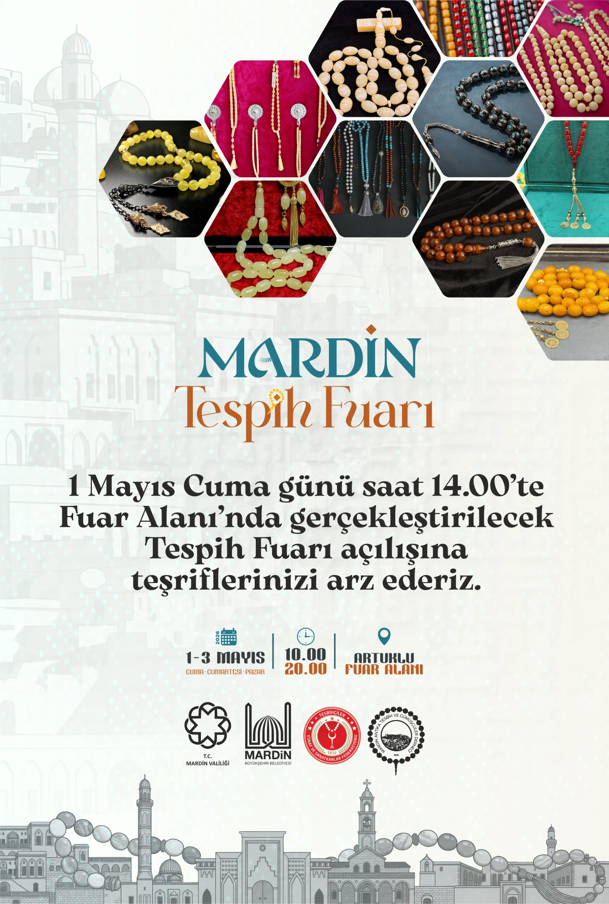 Mardin&rsquo;de Tespih Sanatı Fuarı Kapılarını A&ccedil;ıyor