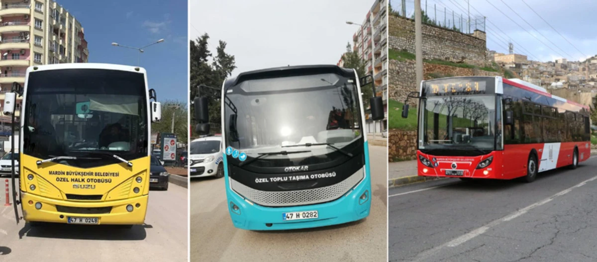 Mardin&rsquo;de Toplu Taşıma &Uuml;cretlerine Zam