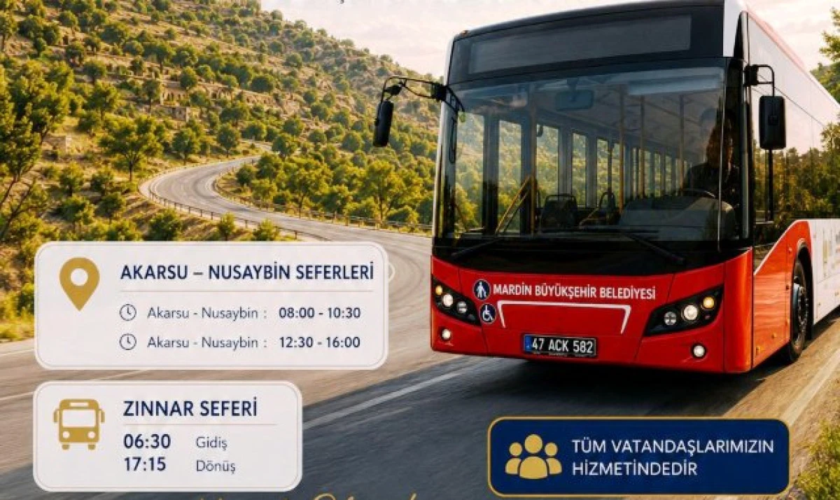 Mardin&rsquo;de Toplu Ulaşım Ağı Genişliyor
