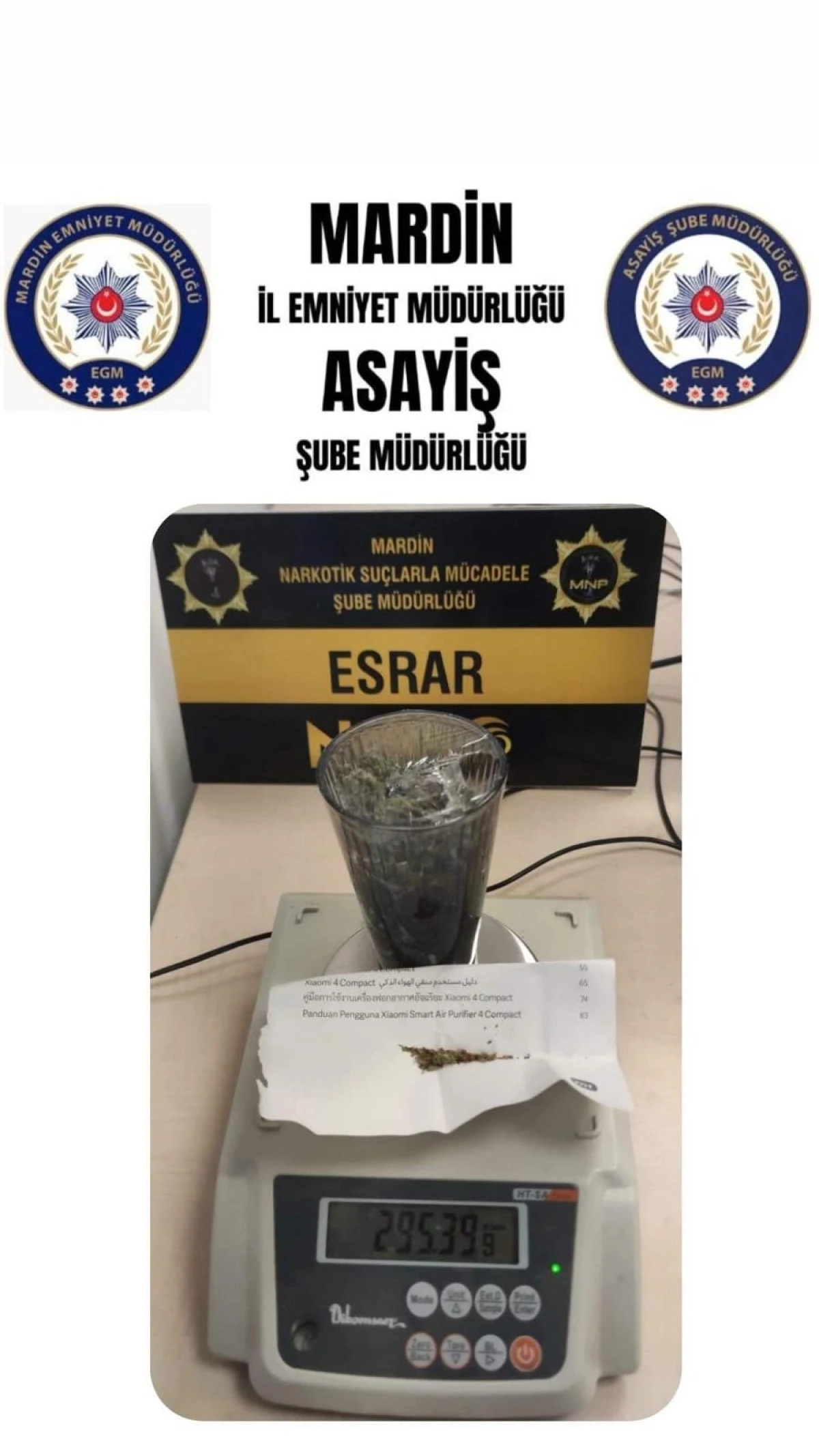 Mardin’de uyuşturucu operasyonu: 2 gözaltı