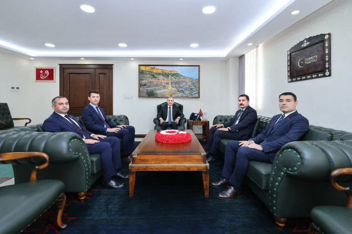 Mardin'de Yeni G&ouml;reve Başlayan M&uuml;lki İdare Amirlerinden Vali Tuncay Akkoyun'a Ziyaret