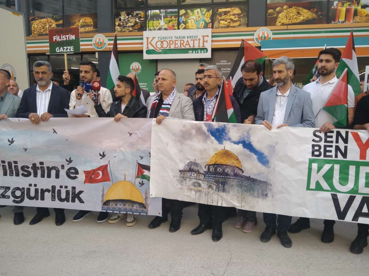 Mardin'de Zincir Marketler Protesto Edildi 