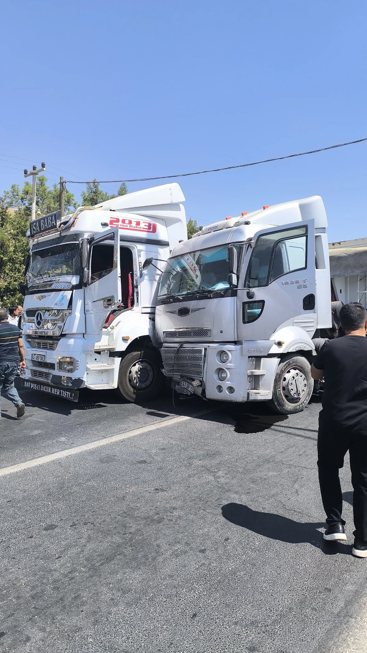 Mardin'de zincirleme trafik kazası: 1 yaralı