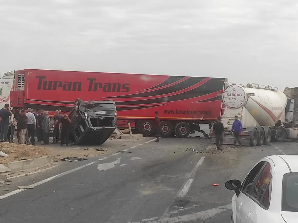 Mardin'de zincirleme trafik kazası: 3 yaralı