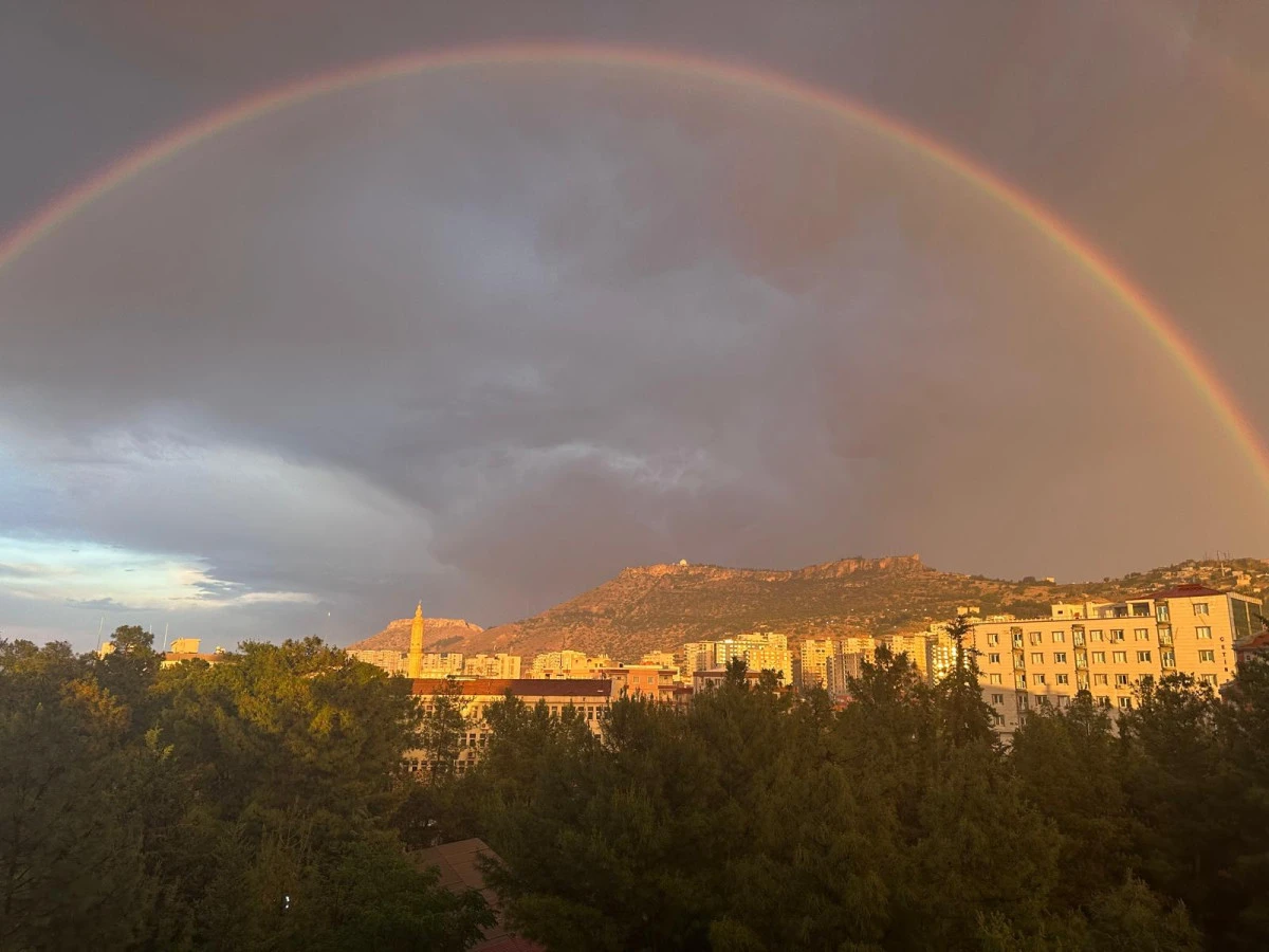 Mardin’e gökkuşağı çok yakıştı 