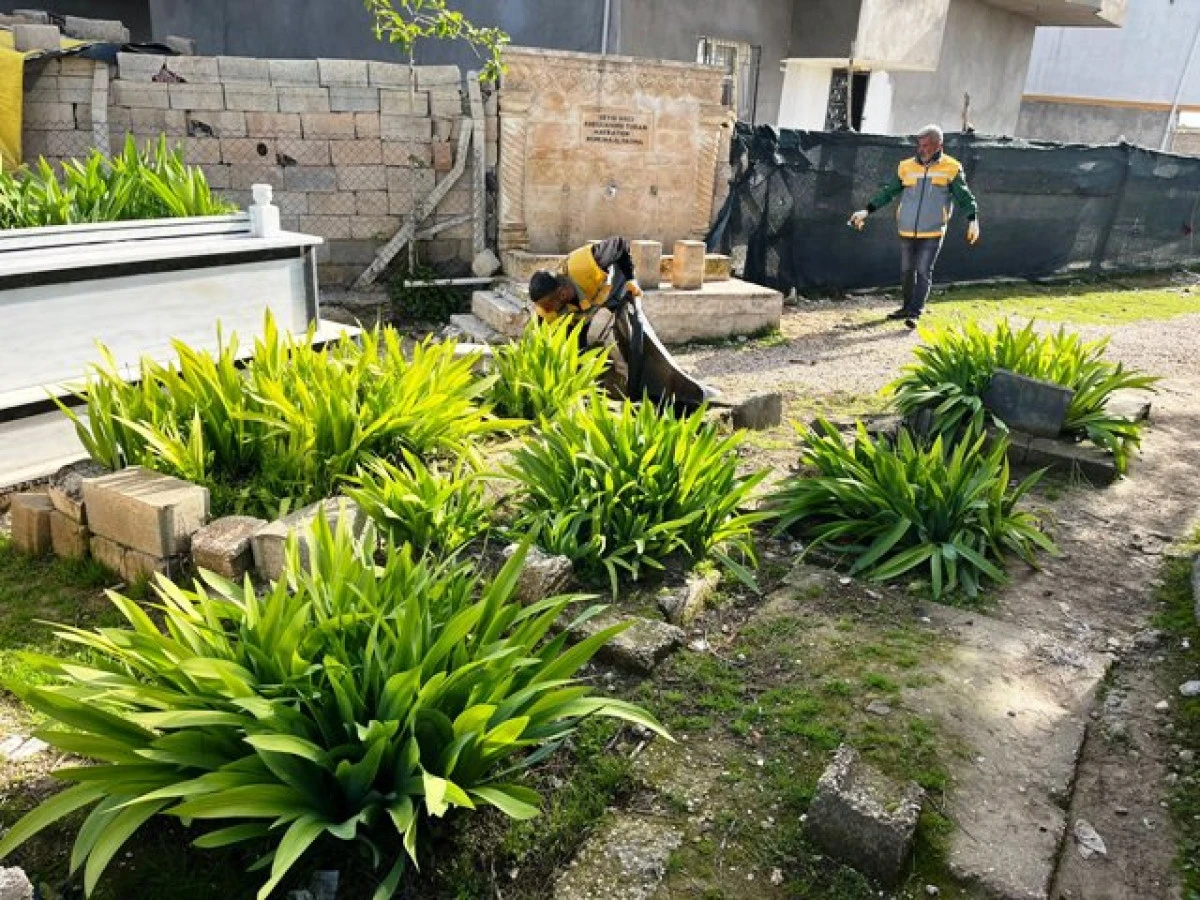 Mardin'in 10 İl&ccedil;esinde Mezarlıklara Bakım Yapıldı