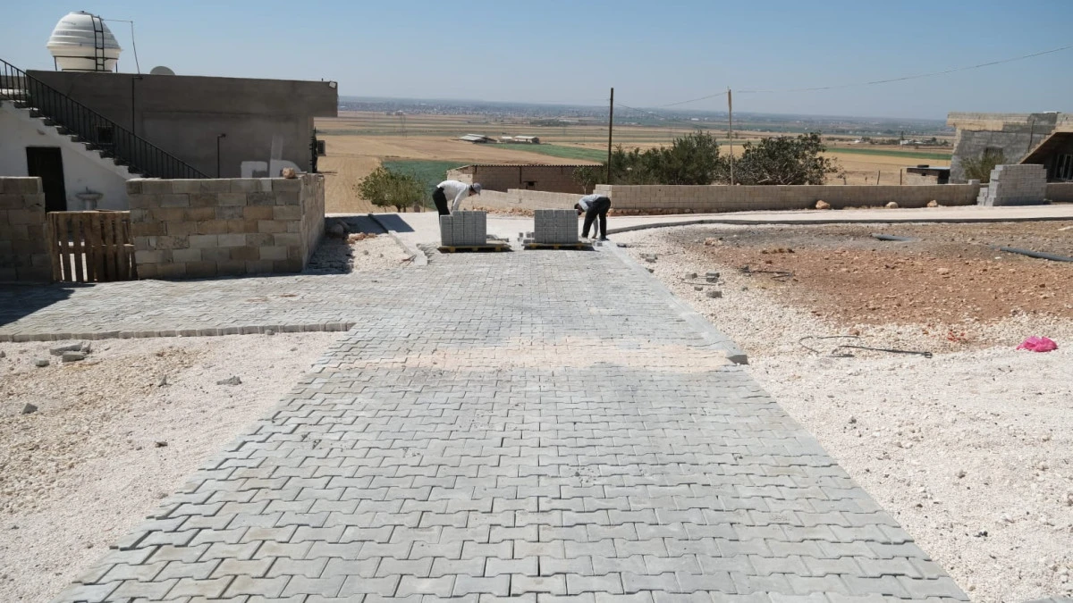 Mardin'in Kzıltepe İlçesinde Parke Taşı Çalışması Başladı
