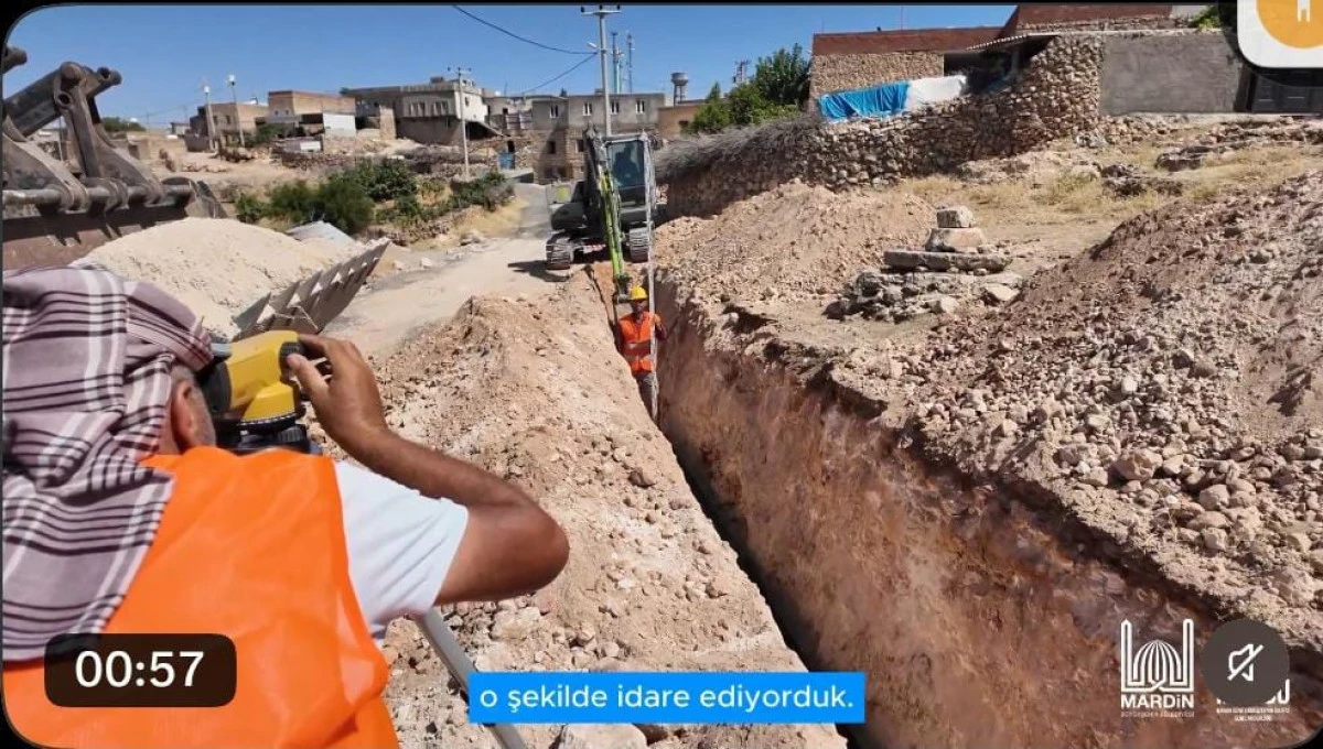 MARSU&rsquo;dan Midyat Toptepe Mahallesi&rsquo;ne Atıksu Altyapısı