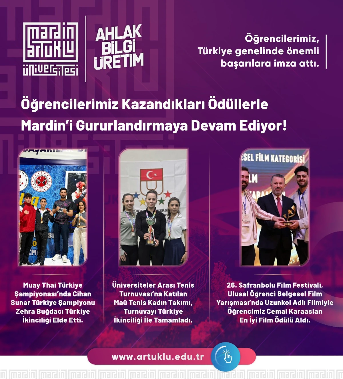 MAÜ Öğrencileri Kazandıkları Ödüllerle Mardin’i Gururlandırmaya Devam Ediyor 