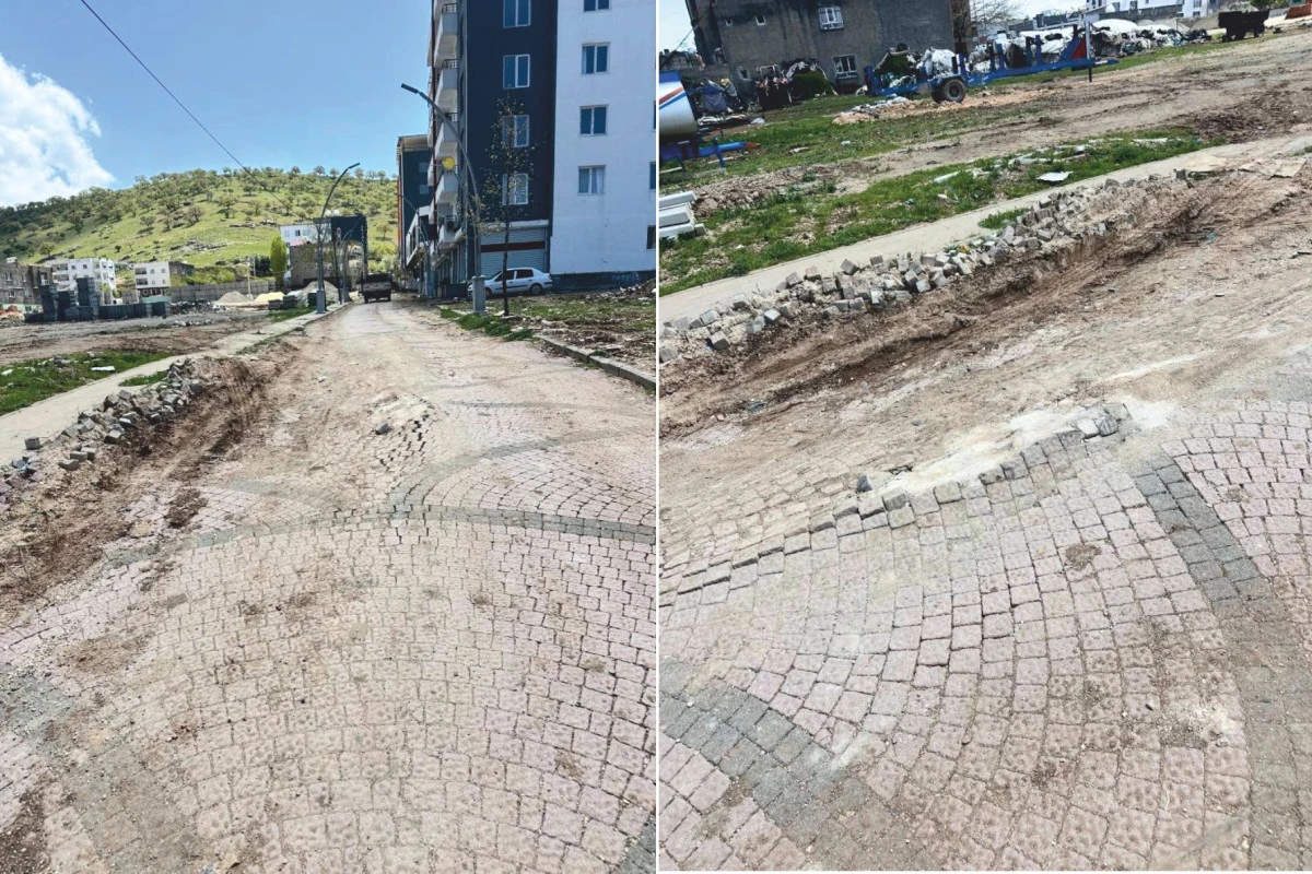 Mazıdağı'nda bozuk yollar tepki &ccedil;ekiyor