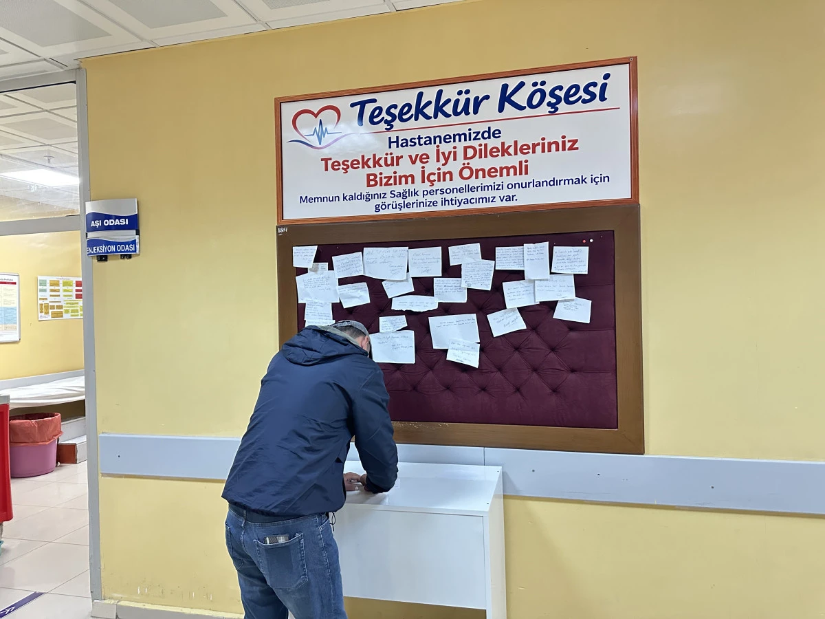 Midyat Devlet Hastanesinde bir ilk: "Teşekk&uuml;r K&ouml;şesi" hizmete girdi