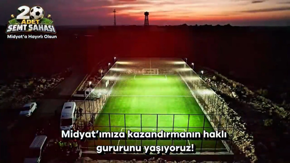 Midyat&rsquo;a 20 Semt Sahası Kazandırıldı