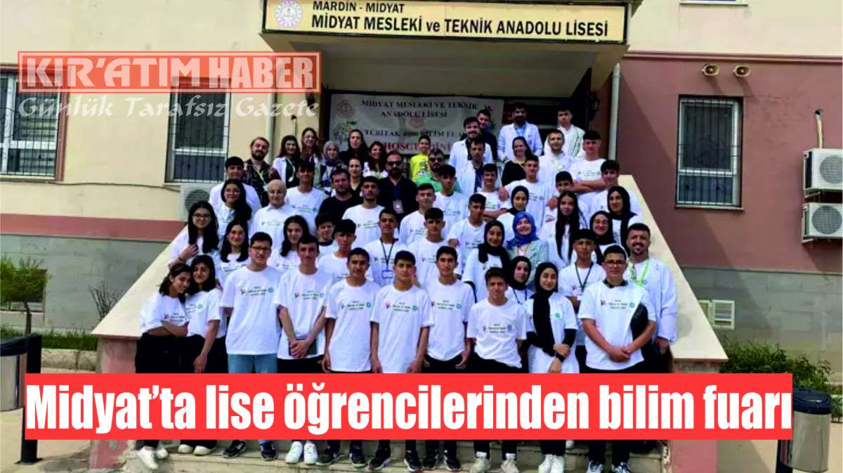 Midyat’ta lise öğrencilerinden bilim fuarı